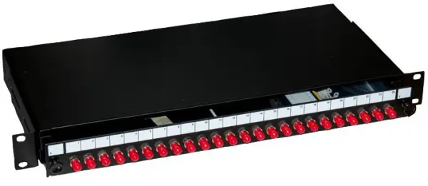 Connectix 24-Way ST Multimode Fibre Optic Patch Panel, 1U Rack Mount