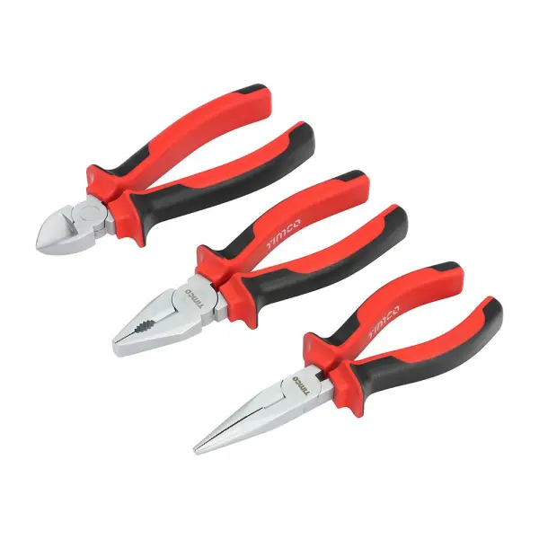 Timco General Purpose Pliers Set, 3-Piece, Chrome Vanadium Steel