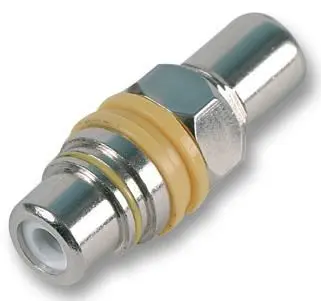 Adaptateur Phono PRO SIGNAL, Montage sur châssis, Jaune