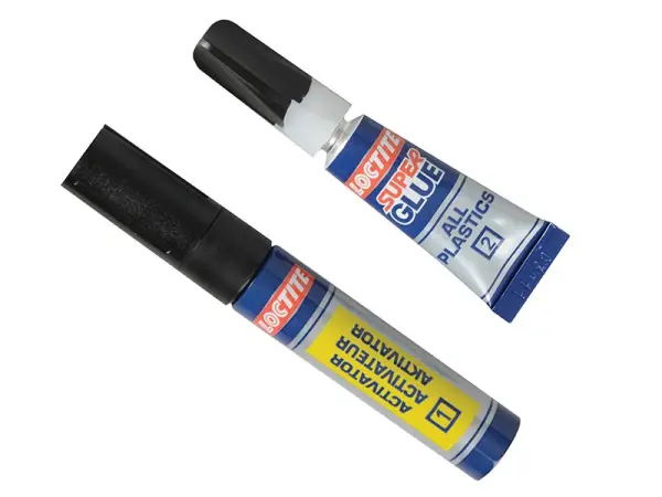 Loctite All Plastics Superglue - 2g Primer & 4ml Adhesive