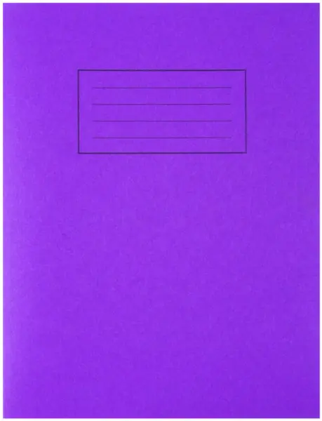 SILVINE Quaderno Righe e Margine Viola - 80 Pagine, 229x178mm