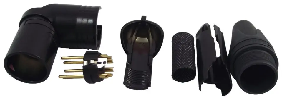 NEUTRIK NC5MRX-B 5-Pole Right Angle Male XLR Connector