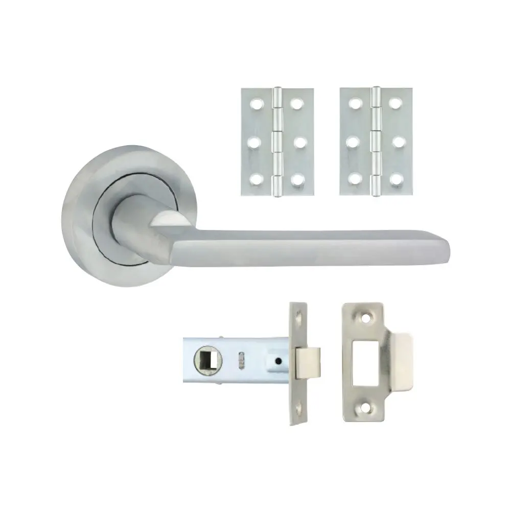 Timco Radmore Lever On Rose Door Pack - Satin Chrome