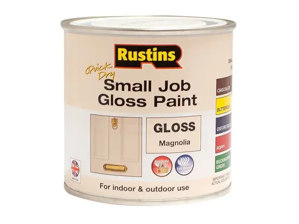 Rustins Vernice Gloss Asciugatura Rapida, Magnolia, 250ml