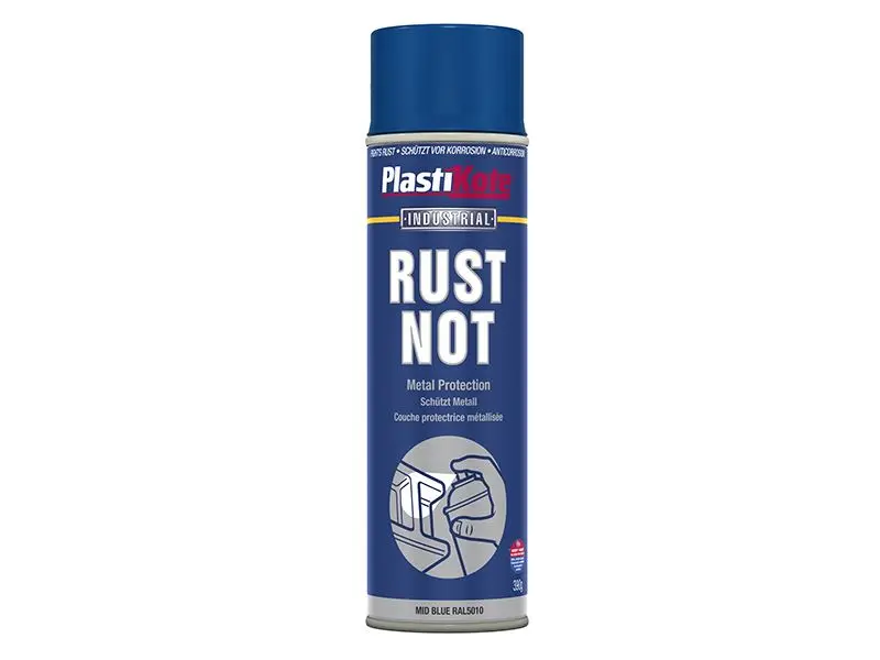 PlastiKote Rust Not Spray Paint, Midnight Blue, Matt, 500ml