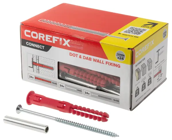 COREFIX Connect 120 Heavy Duty Dot & Dab Dryline Wall Fixing for Deep Fixtures