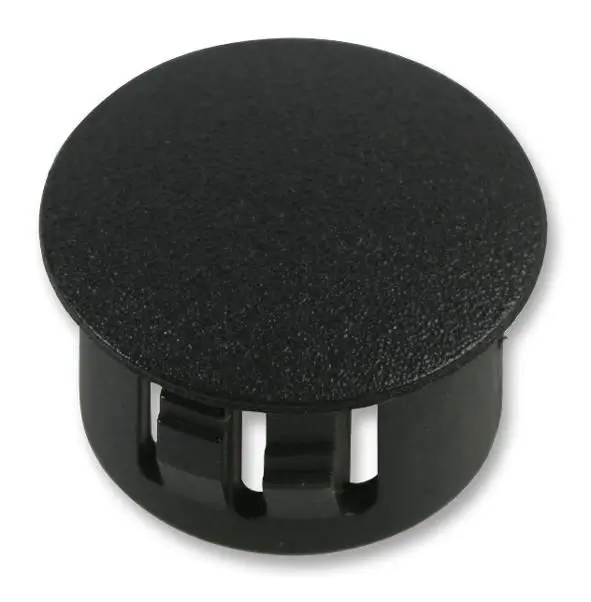 PRO POWER Zwarte Ronde Afdekpluggen 12,7mm - Verpakking van 100