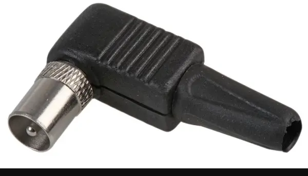 PRO SIGNAL Koaxialstecker, 90 Grad Winkel, 10er Pack