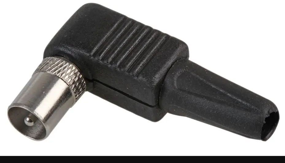 PRO SIGNAL Conector Coaxial em Ângulo Reto (90°), Embalagem de 10