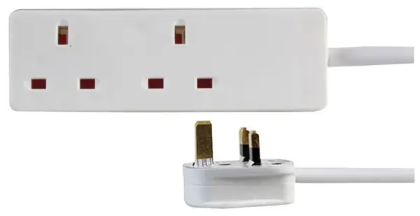 PRO ELEC - Multiprise 2 Prises UK, 1m, 13A, 240V