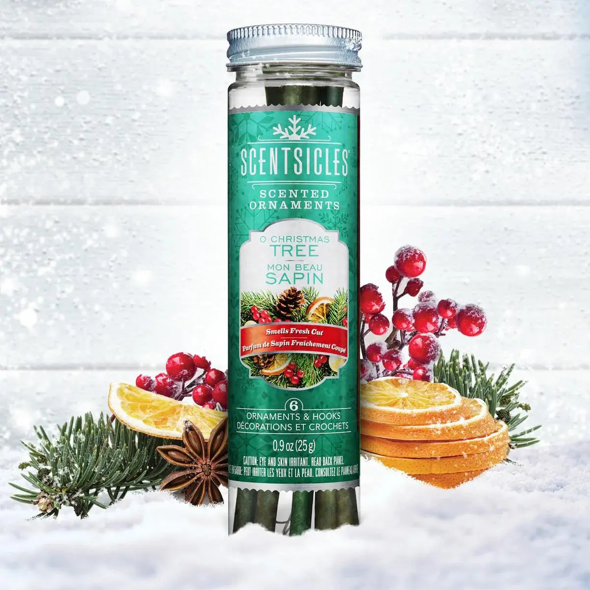 Scentsicles Scented Christmas Tree Ornaments Pack of 6