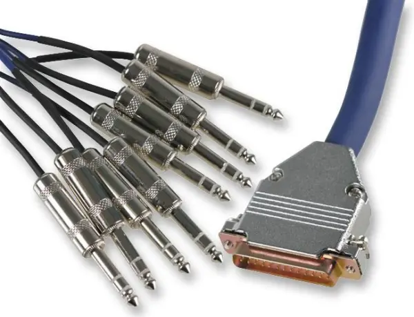 PRO SIGNAL - Câble audio D-Sub 25 broches vers 8 connecteurs Jack 6,35mm stéréo