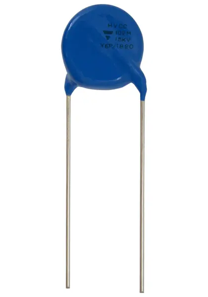 VISHAY Ceramic Disc Capacitor, 1000 pF, 15 kV, Radial Leaded
