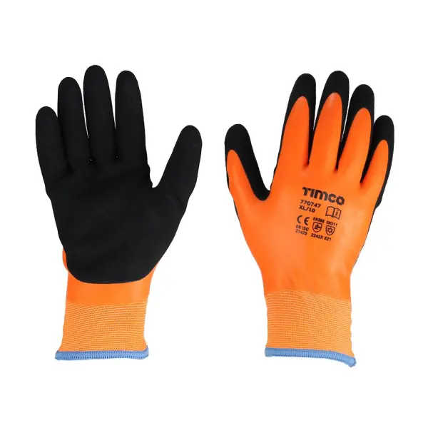 Timco Aqua Thermal Grip Glove - Gants de travail thermiques sandy avec revêtent