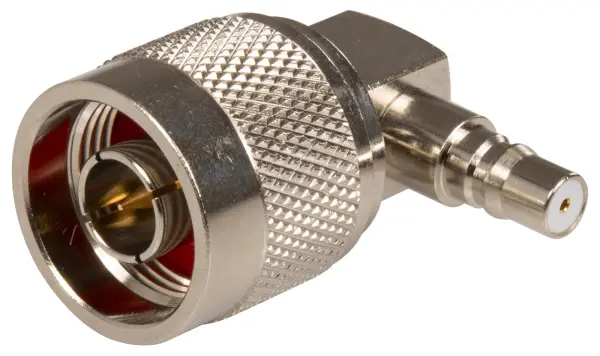QMA 90 Degree Socket to N Type Plug Adaptor