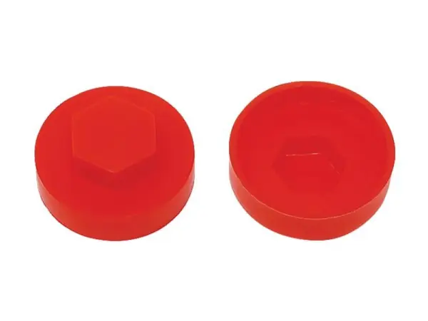 ForgeFix TechFast Cover Cap, Poppy Red, 16mm (Pack of 100)