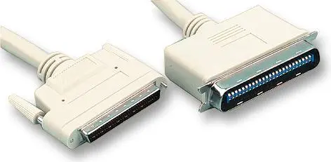 PRO SIGNAL 2m SCSI III 케이블, 68-Way to 50-Way D 플러그, 베이지