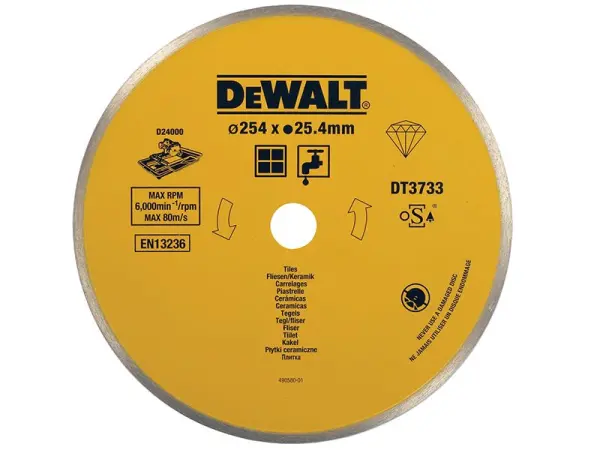 Dewalt 陶瓷鑽石切割片 254毫米 水刀專用