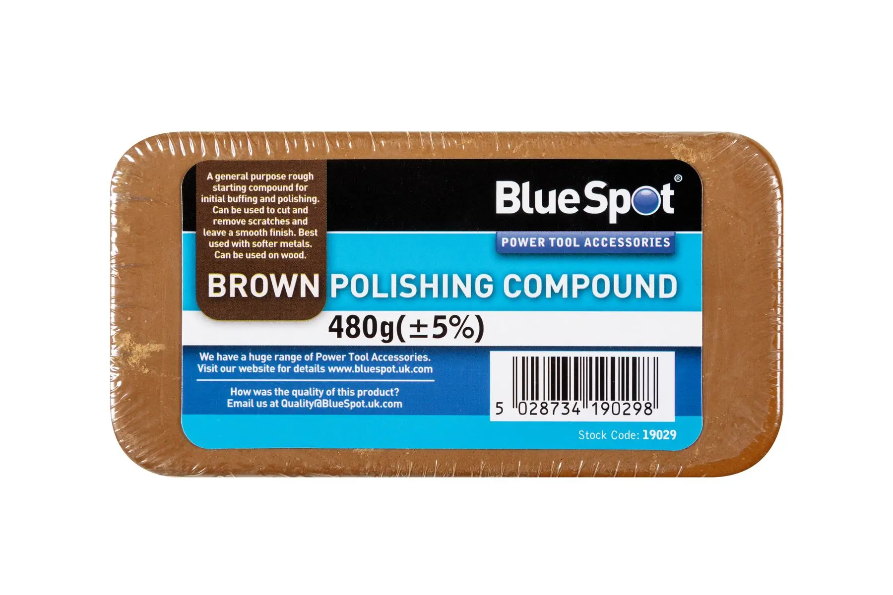 Blue Spot Tools Composto per Lucidatura Marrone, 500g