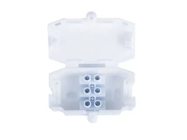 Dencon 3-Pole Connector Box, 10A, White