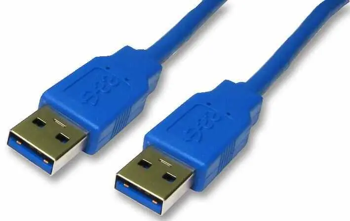 PRO SIGNAL - USB 3.0 A-Male zu A-Male Kabel, 1,8m blau