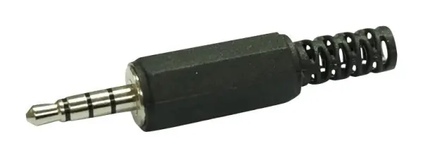 MULTICOMP PRO Βύσμα Jack 3.5mm, 4-Pole, Μαύρο, Για Καλώδιο