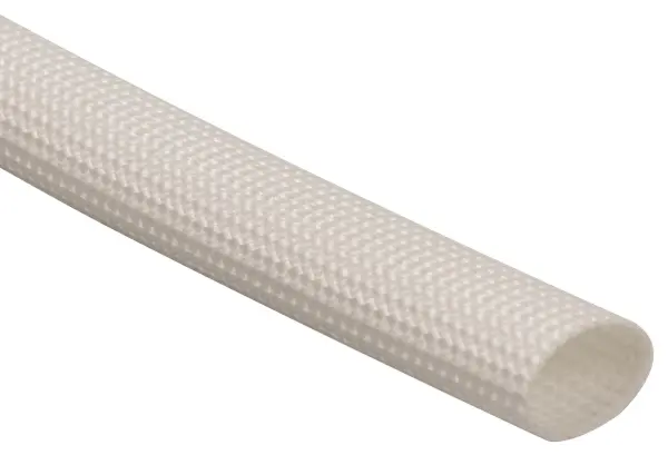 PRO POWER 2:1 Fibreglass Braided Sleeving White - 7mm 100m