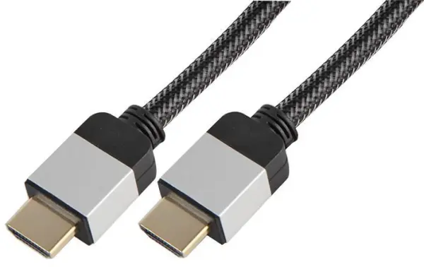AV STAR - Câble HDMI Haute Vitesse Premium, Tressé, Connecteurs Dorés, 2m