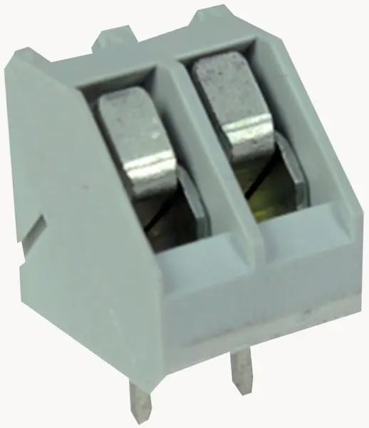 CAMDENBOSS Borne de raccordement PCB, angle 45°, pas 5,08 mm, 2 pôles