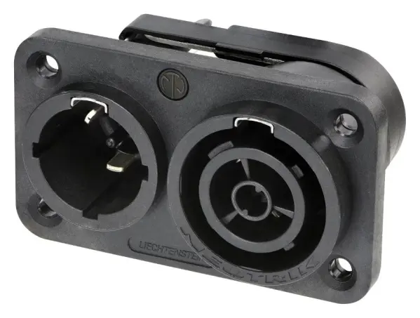 NEUTRIK מחבר PowerCon מותקן פאנל, 20A 250V AC, IP65