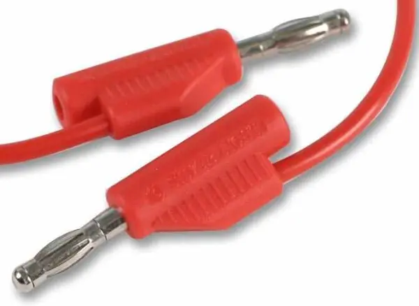 PRO SIGNAL - Teimpléad Tástála Plug Banana 4mm Dearg, 1.5m