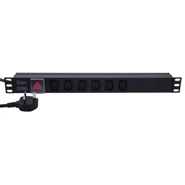 POWERCOOL Rack Mount PDU 6 Gang C13, 1U, 13A