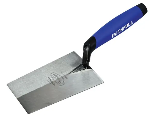 Faithfull Prestige Bucket Trowel, Chrome Vanadium Steel, 180mm