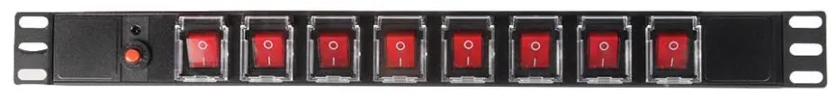 PULSE - Panel PDU 8 Saluran IEC C13, 19 inci 1U