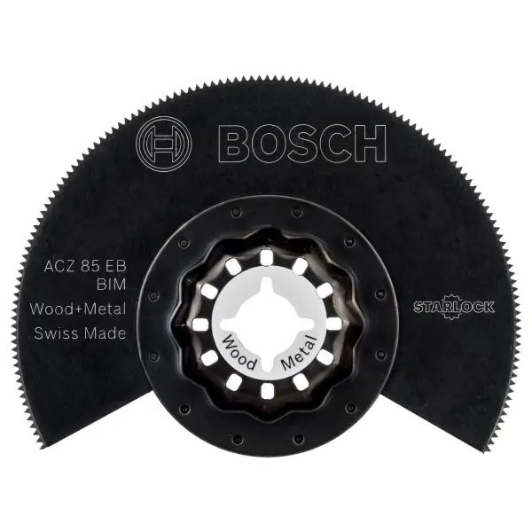 Bosch Hoja para Multifunción Starlock para Madera y Metal, 85 mm (ACZ 85 EB)