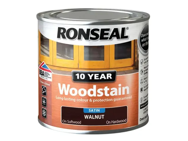 Ronseal 10 Year Woodstain Walnut - 250ml