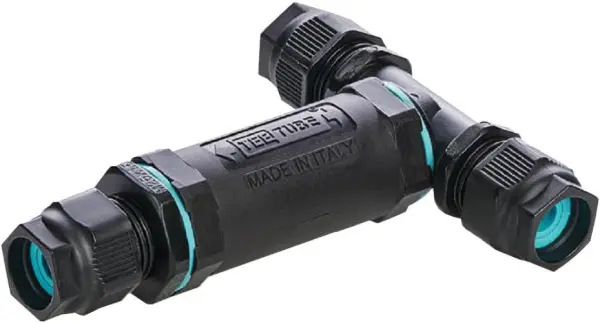 HYLEC 2-Pole T-Style Cable Connector, 32A, 450V AC