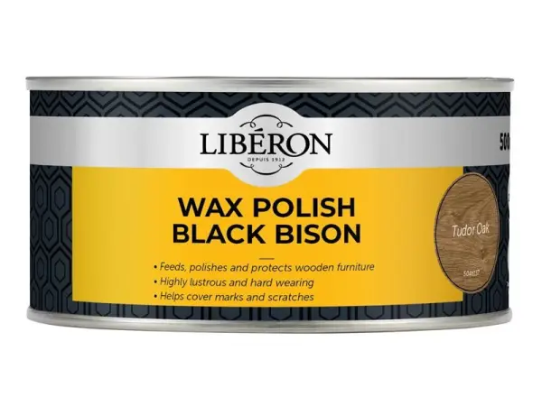 Liberon - Cire pâte Black Bison Chêne Tudor 500ml