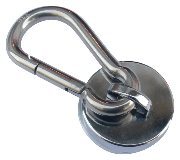 Eclipse Magnetics Neodymium Magnet Carabiner Hook 28mm 20kg