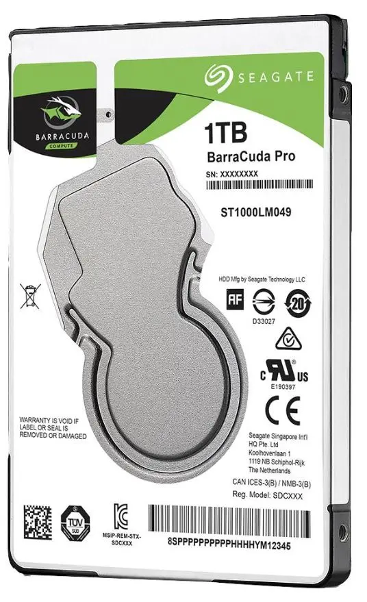 Seagate BarraCuda Pro 2.5'' 1TB Disco Duro para Portátil
