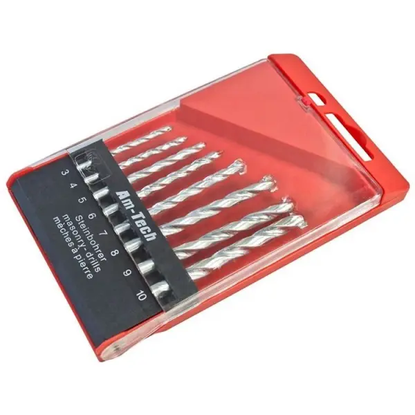 Amtech Masonry Drill Bit Set, 8-Piece, 3-10mm