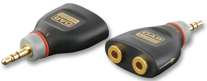 XCALIBER 3.5mm Stereo Jack Female to Male Adaptor, Gold-Plated