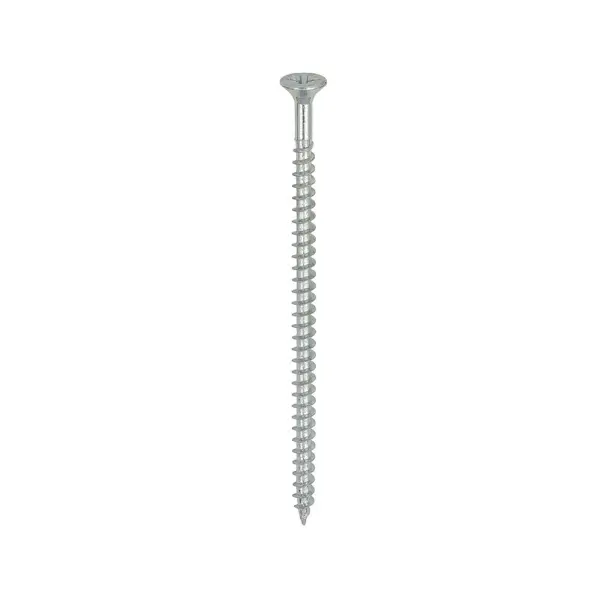 Timco Solo Chipboard & Woodscrews, PZ Double Countersunk, Zinc, 4.0 x 80mm (200