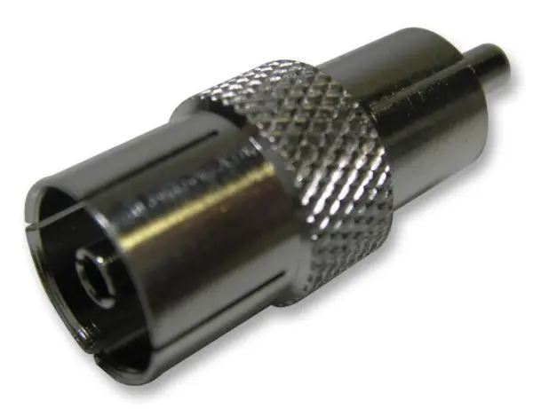 Pro Signal TV Coax naar Phono Adapter (RCA, Plug naar Socket)