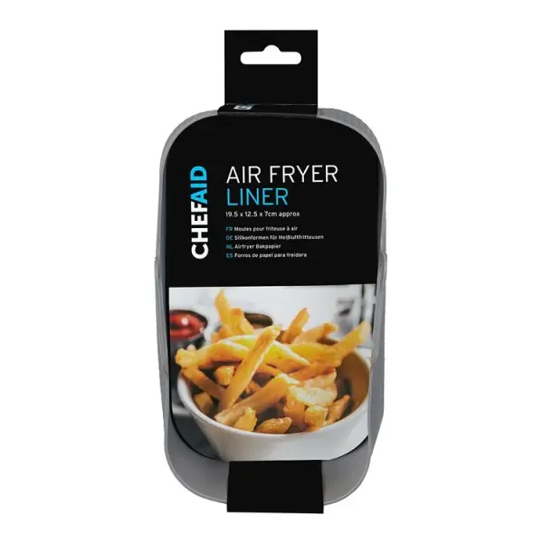 Chef Aid Silicone Air Fryer Liner Tray Rectangle 19.5 x 12.5 x 7cm