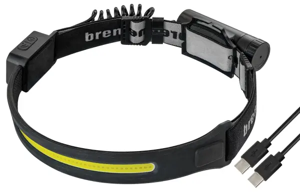 LuxPremium USB-C Rechargeable LED Sensor Head Torch, 500lm, Black