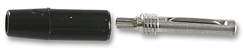 Deltron Ficha Preta 4mm, 10A, Contactos Niquelados