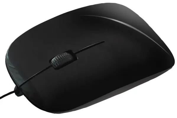 INFAPOWER Bedraad Optische Muis, Zwart, USB, Plug & Play