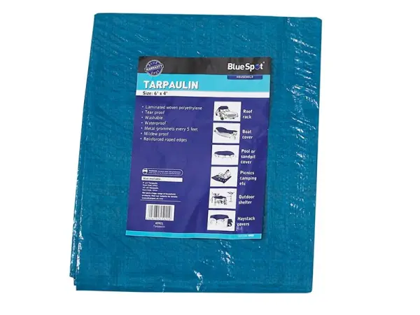 BlueSpot Tools Copertura Impermeabile 1.9x2.9m Blu, Resistente a Muffa