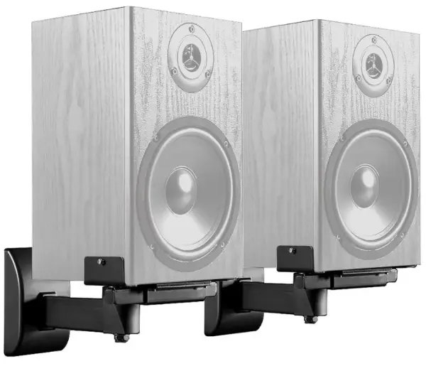 PULSE סוגרי תליית רמקולים בצד עם הצמדה, כוונון זווית, זוג